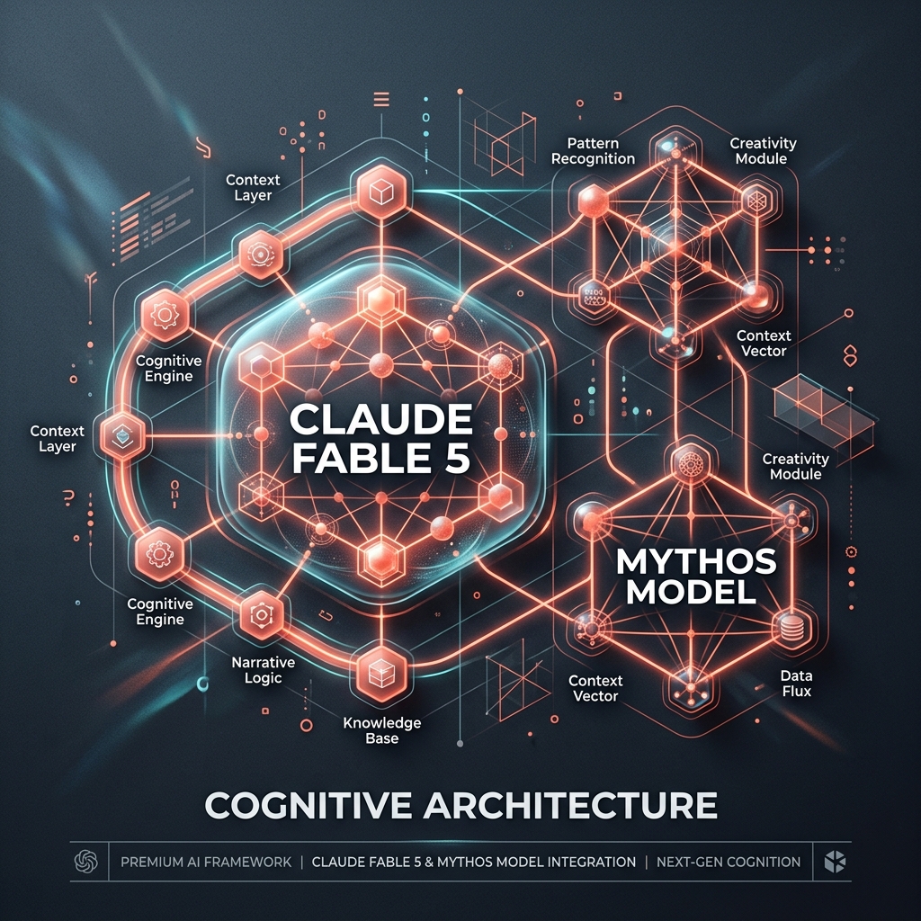 Diagrama técnico sobre modelos clase Mythos, Claude Fable 5 y contención multitenant en la infraestructura de cibetta OS.