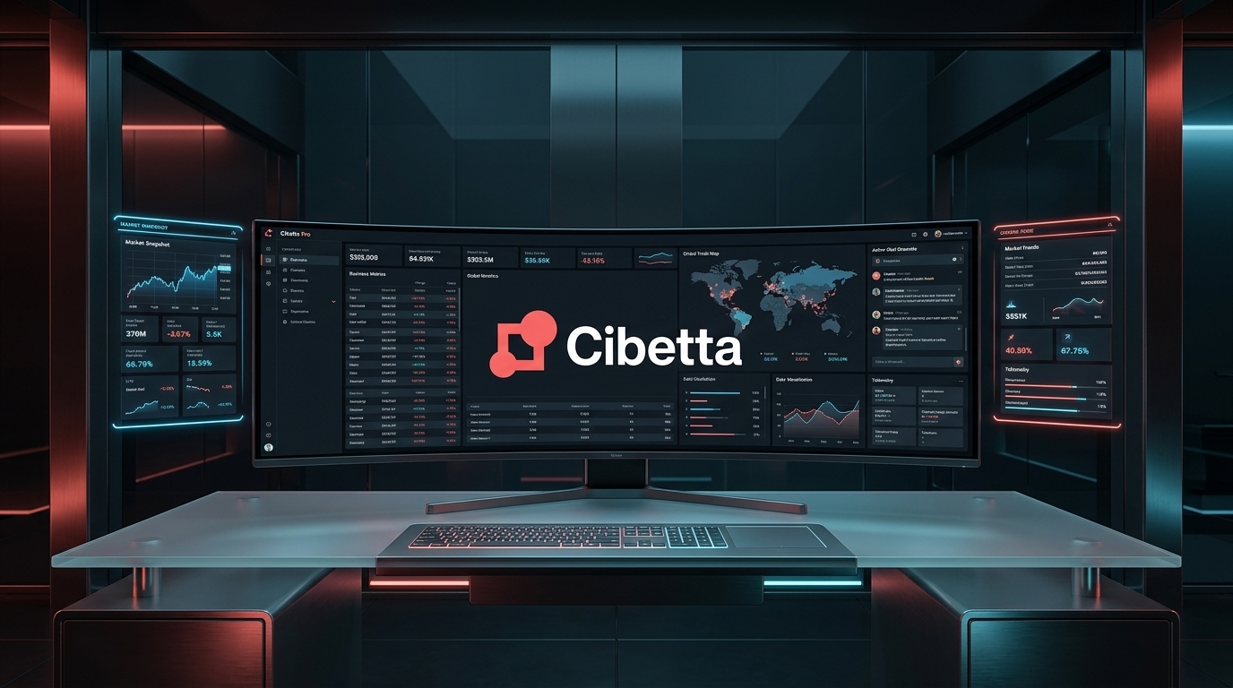 Consola Operativa Cibetta Pro con canales de atención multicanal y métricas comerciales en vivo
